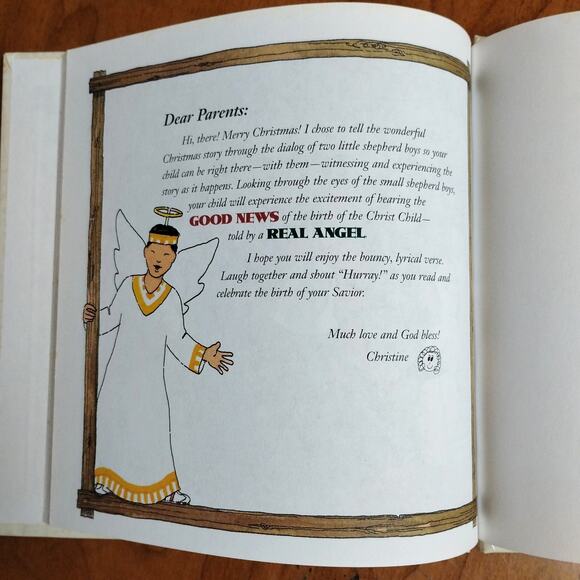 🎄 Hey Mr Angel Kids Book 👼 Nativity Story ✝️ Ages 4–7 📖 Christmas *SIGNED* - Picture 3 of 6